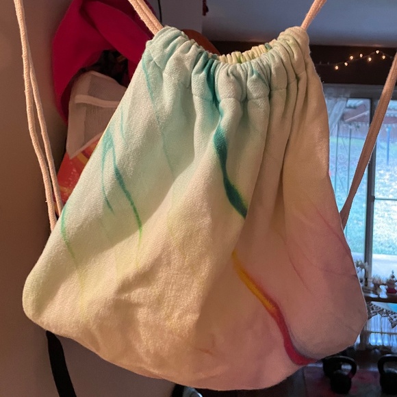 RARE Sand Cloud Tie Dye Wanderlust Drawstring Backpack main image 2